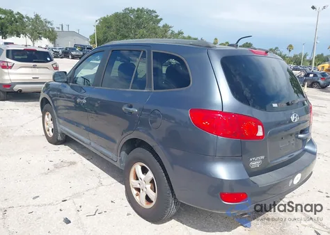 2008 Hyundai Santa Fe Gls z USA, uszkodzony, nr VIN 5NMSG13D08H193433